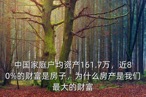 中國(guó)家庭戶(hù)均資產(chǎn)161.7萬(wàn)，近80%的財(cái)富是房子，為什么房產(chǎn)是我們最大的財(cái)富