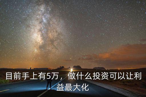 目前手上有5萬，做什么投資可以讓利益最大化
