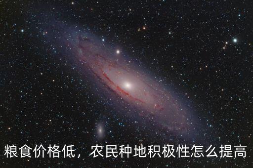 糧食價格低，農(nóng)民種地積極性怎么提高