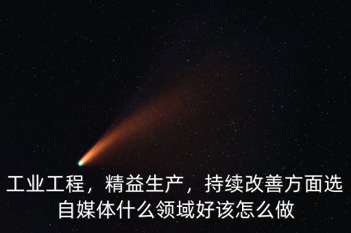 工業(yè)工程，精益生產，持續(xù)改善方面選自媒體什么領域好該怎么做