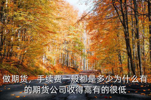 做期貨，手續(xù)費(fèi)一般都是多少為什么有的期貨公司收得高有的很低
