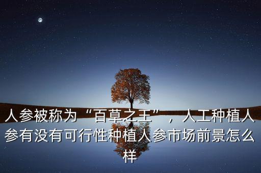人參被稱為“百草之王”，人工種植人參有沒(méi)有可行性種植人參市場(chǎng)前景怎么樣