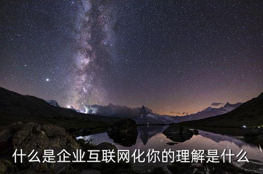 什么是互聯(lián)網企業(yè),什么叫企業(yè)互聯(lián)網