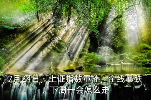 7月24日，上證指數(shù)重挫，全線暴跌，下周一會怎么走