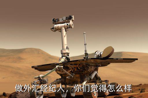做外匯經(jīng)紀(jì)人，你們覺得怎么樣