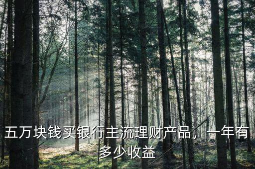 五萬塊錢買銀行主流理財產(chǎn)品，一年有多少收益