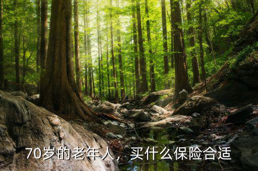 70歲的老年人，買什么保險合適