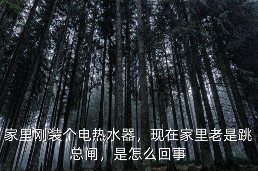 家里剛裝個(gè)電熱水器，現(xiàn)在家里老是跳總閘，是怎么回事