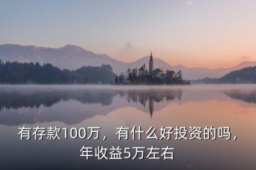 有存款100萬，有什么好投資的嗎，年收益5萬左右