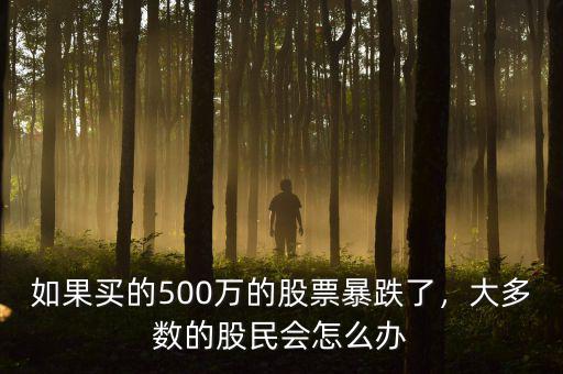 股票下跌沒(méi)人買(mǎi)怎么辦,手里股票暴跌該怎么辦