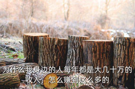 為什么我身邊的人每年都是大幾十萬的收入，怎么賺到這么多的