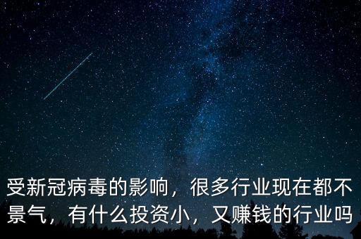 受新冠病毒的影響，很多行業(yè)現(xiàn)在都不景氣，有什么投資小，又賺錢(qián)的行業(yè)嗎