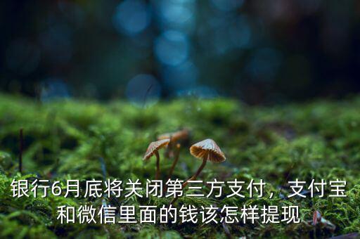 銀行6月底將關(guān)閉第三方支付，支付寶和微信里面的錢該怎樣提現(xiàn)