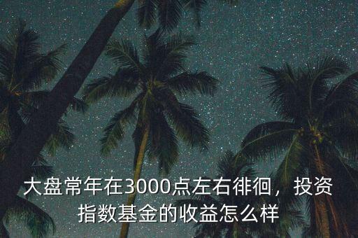 大盤常年在3000點(diǎn)左右徘徊，投資指數(shù)基金的收益怎么樣