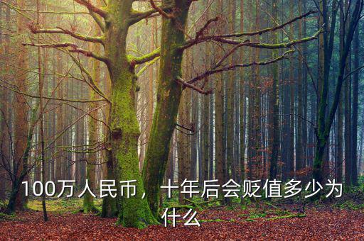 100萬人民幣，十年后會貶值多少為什么