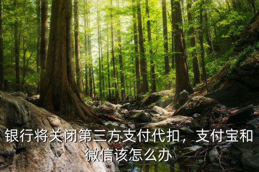 銀行將關(guān)閉第三方支付代扣，支付寶和微信該怎么辦