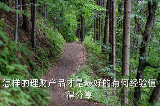怎樣的理財產品才是最好的有何經驗值得分享