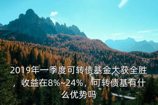 2019年一季度可轉(zhuǎn)債基金大獲全勝，收益在8%~24%，可轉(zhuǎn)債基有什么優(yōu)勢(shì)嗎