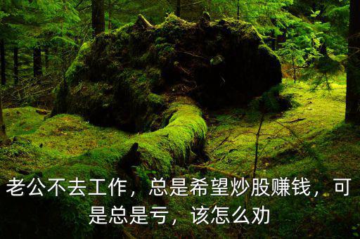 老公不去工作，總是希望炒股賺錢，可是總是虧，該怎么勸