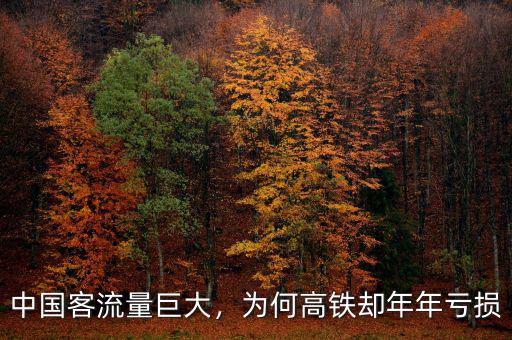 中國(guó)客流量巨大，為何高鐵卻年年虧損