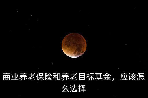 商業(yè)養(yǎng)老保險(xiǎn)和養(yǎng)老目標(biāo)基金，應(yīng)該怎么選擇