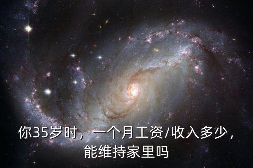你35歲時(shí)，一個(gè)月工資/收入多少，能維持家里嗎