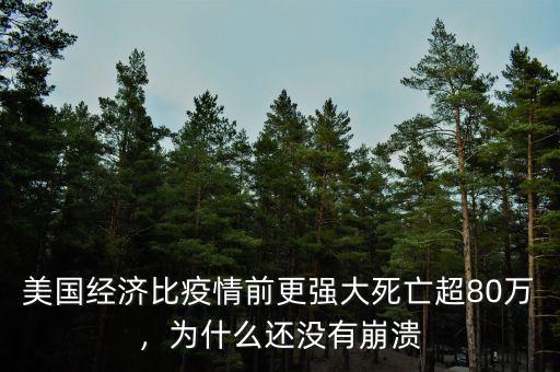 美國經(jīng)濟(jì)比疫情前更強(qiáng)大死亡超80萬，為什么還沒有崩潰