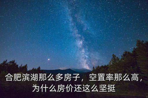 合肥濱湖那么多房子，空置率那么高，為什么房價還這么堅挺