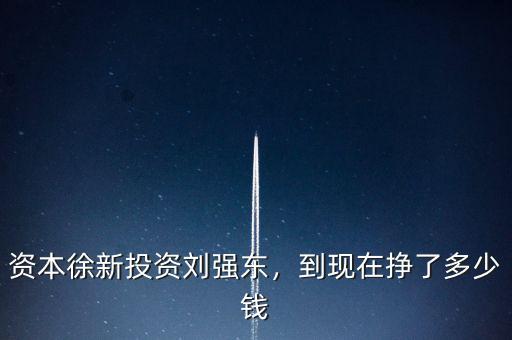 資本徐新投資劉強(qiáng)東，到現(xiàn)在掙了多少錢