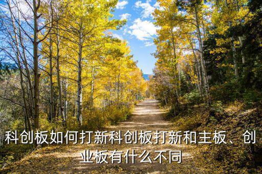 科創(chuàng)板如何打新科創(chuàng)板打新和主板、創(chuàng)業(yè)板有什么不同