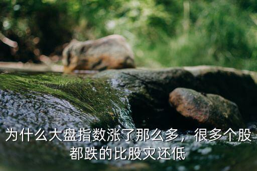 為什么大盤(pán)指數(shù)漲了那么多，很多個(gè)股都跌的比股災(zāi)還低