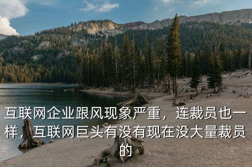 互聯(lián)網(wǎng)企業(yè)跟風(fēng)現(xiàn)象嚴(yán)重，連裁員也一樣，互聯(lián)網(wǎng)巨頭有沒有現(xiàn)在沒大量裁員的