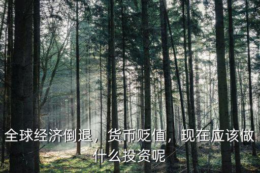 全球經(jīng)濟(jì)倒退，貨幣貶值，現(xiàn)在應(yīng)該做什么投資呢