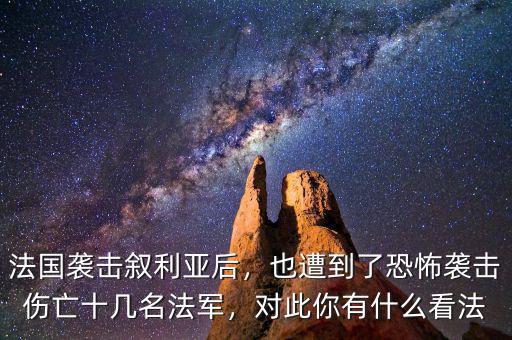 法國襲擊敘利亞后，也遭到了恐怖襲擊傷亡十幾名法軍，對此你有什么看法
