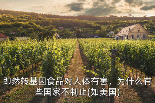 即然轉(zhuǎn)基因食品對人體有害，為什么有些國家不制止(如美國)