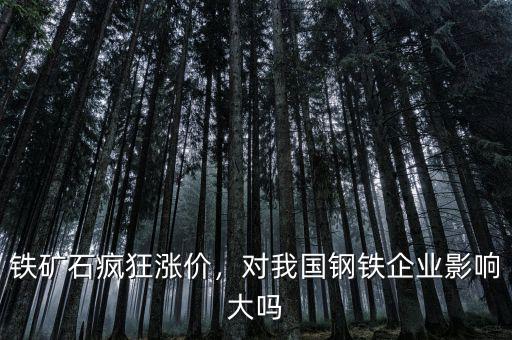 鐵礦石瘋狂漲價，對我國鋼鐵企業(yè)影響大嗎