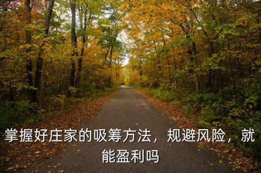 掌握好莊家的吸籌方法，規(guī)避風(fēng)險，就能盈利嗎
