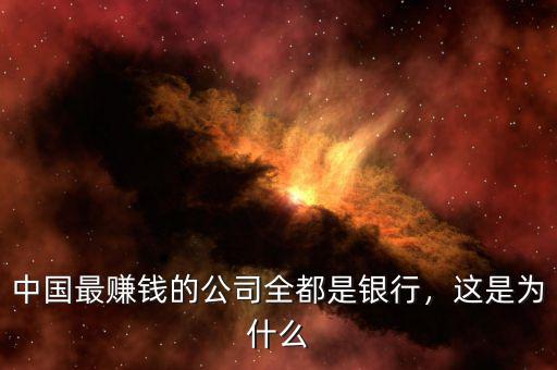 中國最賺錢的公司全都是銀行，這是為什么