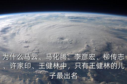 為什么馬云、馬化騰、李彥宏、柳傳志、許家印、王健林中，只有王健林的兒子最出名