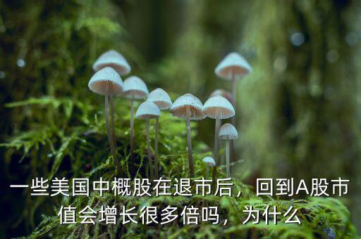 一些美國(guó)中概股在退市后，回到A股市值會(huì)增長(zhǎng)很多倍嗎，為什么