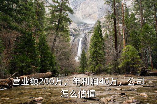 營業(yè)額200萬，年利潤40萬，公司怎么估值