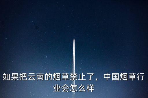 如果把云南的煙草禁止了，中國煙草行業(yè)會怎么樣