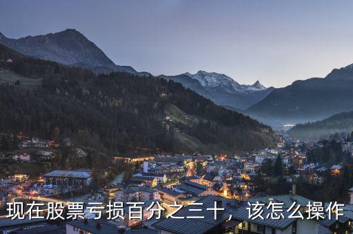 現在股票虧損百分之三十，該怎么操作