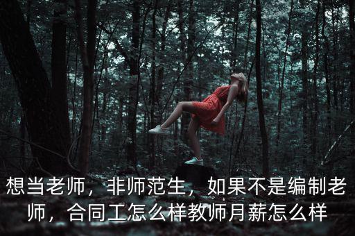 想當(dāng)老師，非師范生，如果不是編制老師，合同工怎么樣教師月薪怎么樣