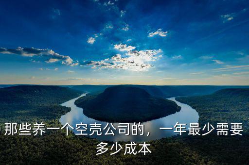 那些養(yǎng)一個空殼公司的，一年最少需要多少成本