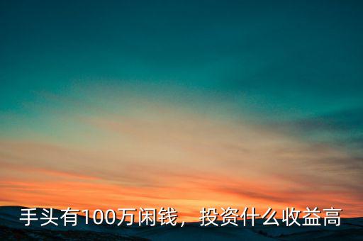 手頭有100萬(wàn)閑錢，投資什么收益高