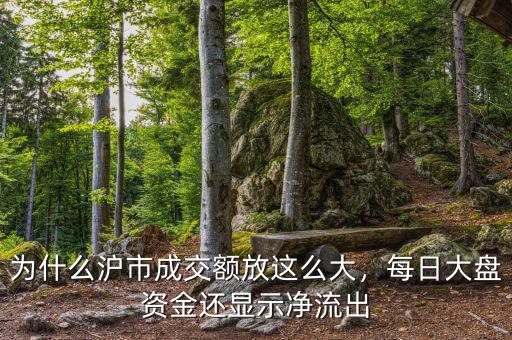 為什么滬市成交額放這么大，每日大盤資金還顯示凈流出