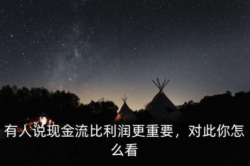 有人說現(xiàn)金流比利潤(rùn)更重要，對(duì)此你怎么看