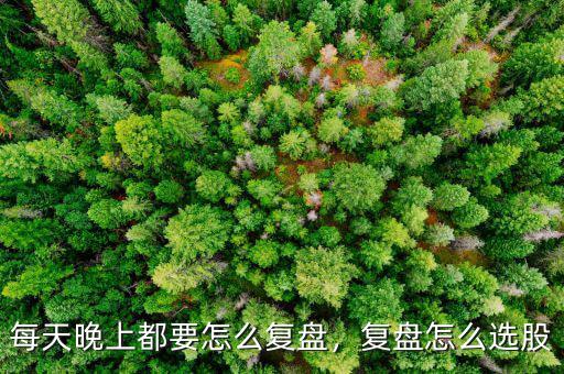 每天晚上都要怎么復(fù)盤，復(fù)盤怎么選股