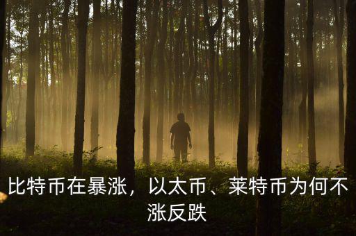 比特幣在暴漲，以太幣、萊特幣為何不漲反跌